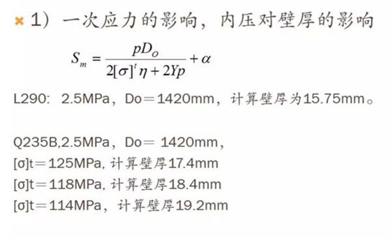 一次应力的影响